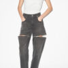 Salia Loose Fit Denim Jeans with Zippers