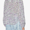 Salika Printed and Gathered Cotton Voile Blouse