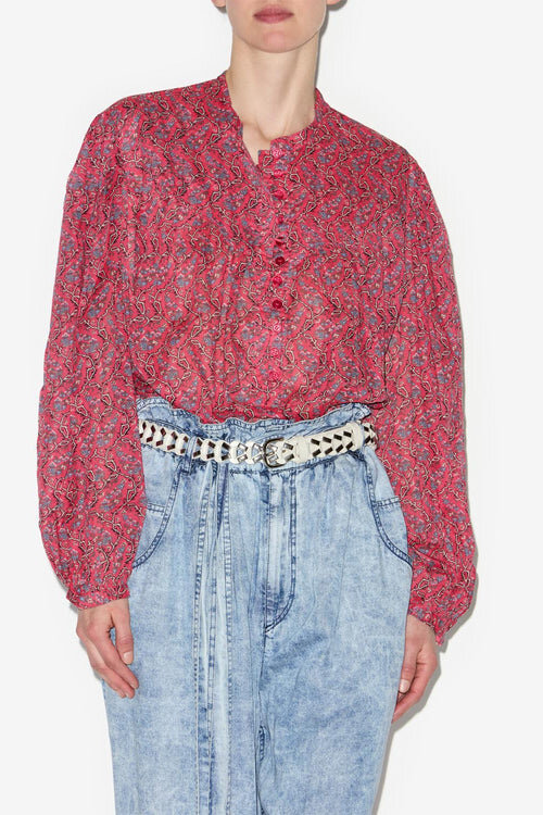 Salika Printed Cotton Voile Blouse Salika Printed Cotton Voile Blouse