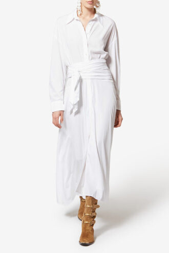 Samantha Long Crepe Shirt Dress Samantha Long Crepe Shirt Dress