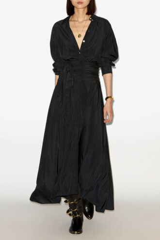 Samantha Long Crepe Shirt Dress Samantha Long Crepe Shirt Dress