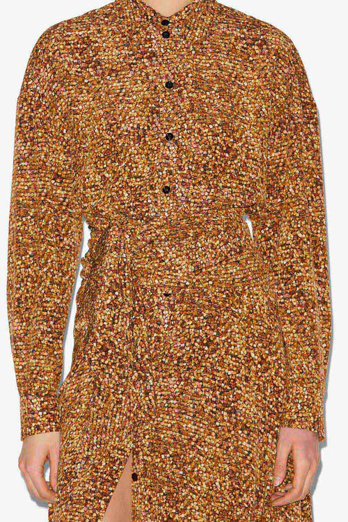 Samantha Long Crepe Shirt Dress Samantha Long Crepe Shirt Dress