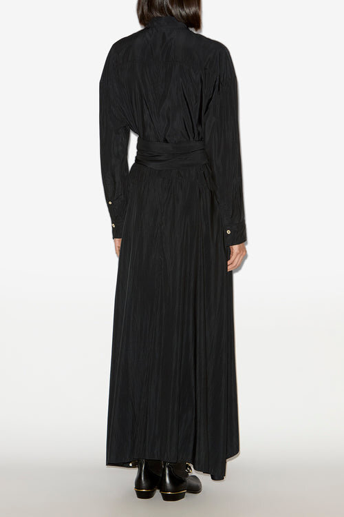 Samantha Long Crepe Shirt Dress Samantha Long Crepe Shirt Dress