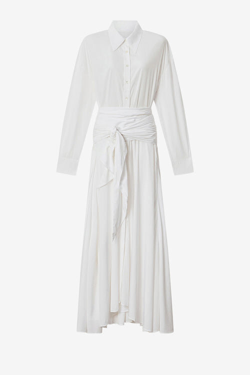 Samantha Long Crepe Shirt Dress Samantha Long Crepe Shirt Dress