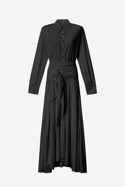 Samantha Long Crepe Shirt Dress Samantha Long Crepe Shirt Dress