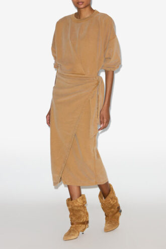 Sandrina Long Draped Jersey Sweatshirt Dress Sandrina Long Draped Jersey Sweatshirt Dress