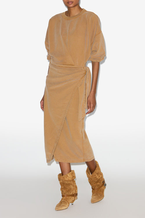 Sandrina Long Draped Jersey Sweatshirt Dress Sandrina Long Draped Jersey Sweatshirt Dress