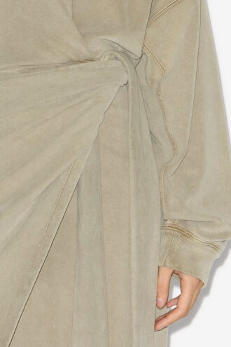 Sandrina Long Draped Jersey Sweatshirt Dress Sandrina Long Draped Jersey Sweatshirt Dress