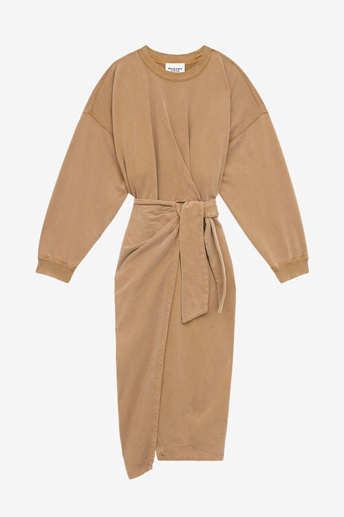 Sandrina Long Draped Jersey Sweatshirt Dress Sandrina Long Draped Jersey Sweatshirt Dress