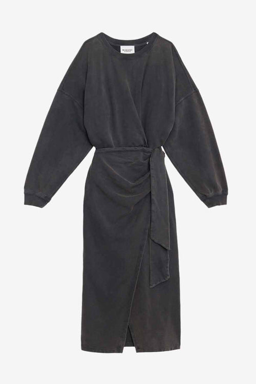 Sandrina Long Draped Jersey Sweatshirt Dress Sandrina Long Draped Jersey Sweatshirt Dress