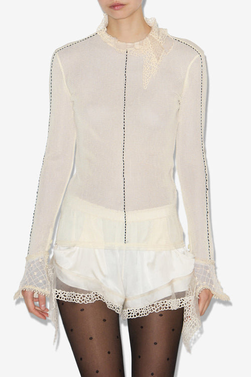 Sarah Long-Sleeve Fine Knit Top Sarah Long-Sleeve Fine Knit Top