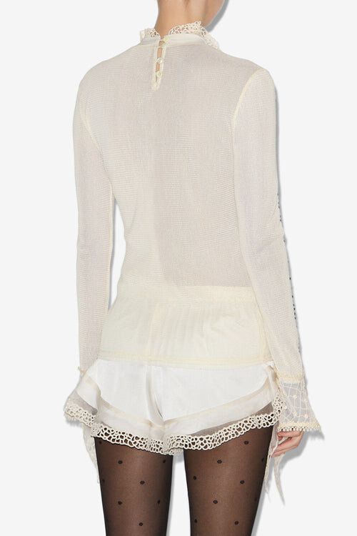 Sarah Long-Sleeve Fine Knit Top Sarah Long-Sleeve Fine Knit Top