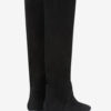 Sayla Flat-Heeled Suede Leather Boots Sayla Flat-Heeled Suede Leather Boots