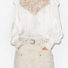 Seila Flowing Blouse with Lace and Ruffles Seila Flowing Blouse with Lace and Ruffles