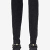 Selize Flat-Heeled Thigh Boots in Suede Calfskin Leather Selize Flat-Heeled Thigh Boots in Suede Calfskin Leather