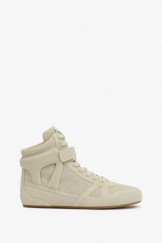 Sennyh High-Top Suede Calfskin Leather Sneakers