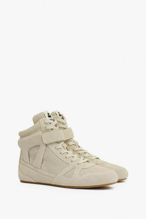 Sennyh High-Top Suede Calfskin Leather Sneakers Sennyh High-Top Suede Calfskin Leather Sneakers
