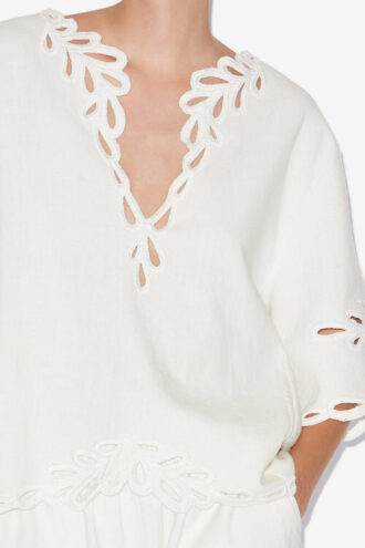 Shana Openwork Embroidery Top Shana Openwork Embroidery Top