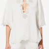 Shana Tunic Style Openwork Cotton Top Shana Tunic Style Openwork Cotton Top