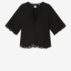 Shana Tunic Style Openwork Cotton Top Shana Tunic Style Openwork Cotton Top