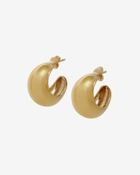 Shiny Crescent Convex Hoop Earrings Shiny Crescent Convex Hoop Earrings