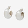 Shiny Crescent Convex Hoop Earrings Shiny Crescent Convex Hoop Earrings