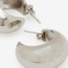 Shiny Crescent Convex Hoop Earrings Shiny Crescent Convex Hoop Earrings