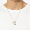Shiny Day Man Brass Stone Chain Necklace Shiny Day Man Brass Stone Chain Necklace