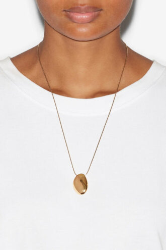 Shiny Day Pendant Necklace in Gold-Finish Brass
