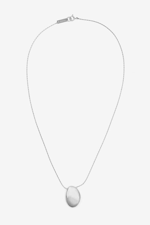 Shiny Day Pendant Necklace in Silver-Finish Brass Shiny Day Pendant Necklace in Silver-Finish Brass
