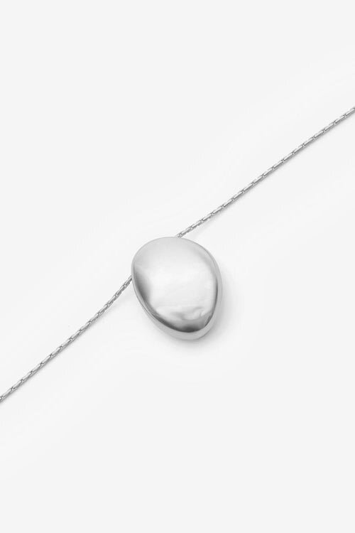 Shiny Day Pendant Necklace in Silver-Finish Brass Shiny Day Pendant Necklace in Silver-Finish Brass
