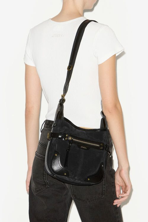 Sierra Hobo S Shoulder Bag in Suede Leather Sierra Hobo S Shoulder Bag in Suede Leather