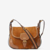 Sierra S Suede Calfskin Leather Messenger Bag Sierra S Suede Calfskin Leather Messenger Bag