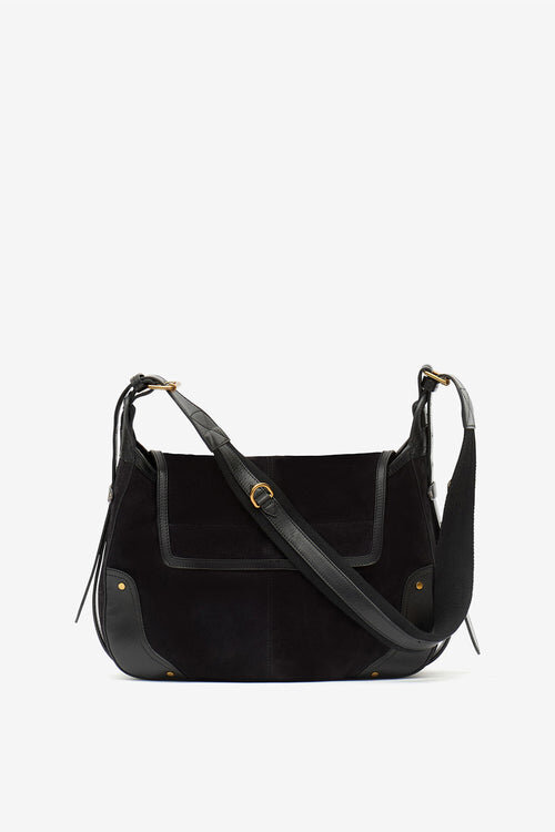 Sierra S Suede Calfskin Leather Messenger Bag Sierra S Suede Calfskin Leather Messenger Bag