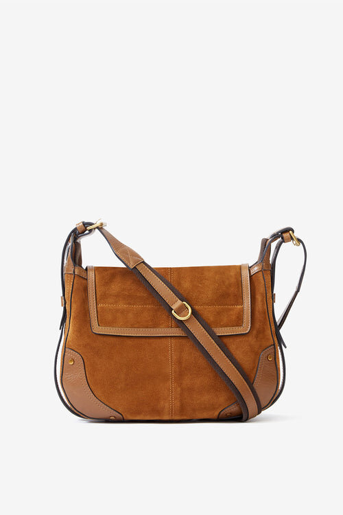 Sierra S Suede Calfskin Leather Messenger Bag Sierra S Suede Calfskin Leather Messenger Bag