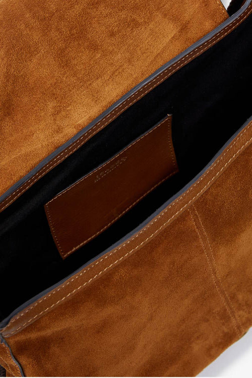 Sierra S Suede Calfskin Leather Messenger Bag Sierra S Suede Calfskin Leather Messenger Bag