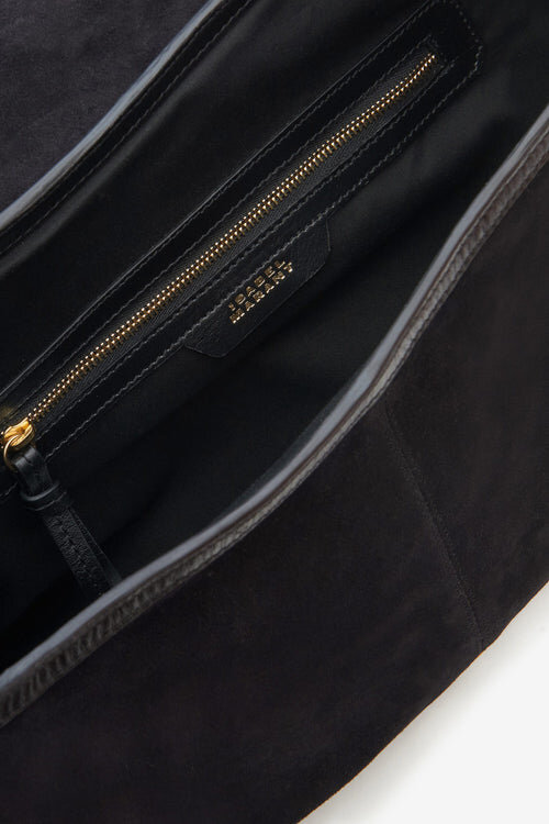 Sierra S Suede Calfskin Leather Messenger Bag Sierra S Suede Calfskin Leather Messenger Bag