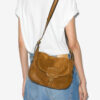 Sierra S Suede Calfskin Leather Messenger Bag Sierra S Suede Calfskin Leather Messenger Bag