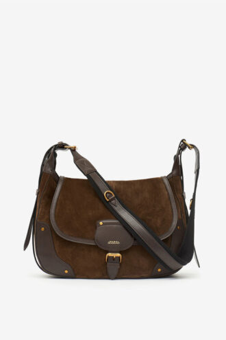 Sierra Suede Leather Messenger Bag