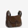 Sierra Suede Leather Messenger Bag