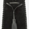 Silao Braided Suede Calfskin Leather Bucket Bag