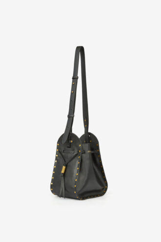 Silao Smooth Cowhide Leather Bucket Bag
