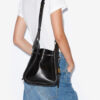 Silao Smooth Cowhide Leather Bucket Bag