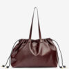 Silven E/W Shiny Leather Tote Bag Silven E/W Shiny Leather Tote Bag