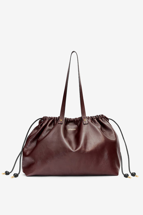 Silven E/W Shiny Leather Tote Bag Silven E/W Shiny Leather Tote Bag