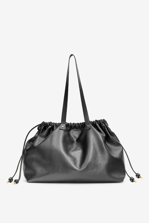 Silven E/W Shiny Leather Tote Bag Silven E/W Shiny Leather Tote Bag