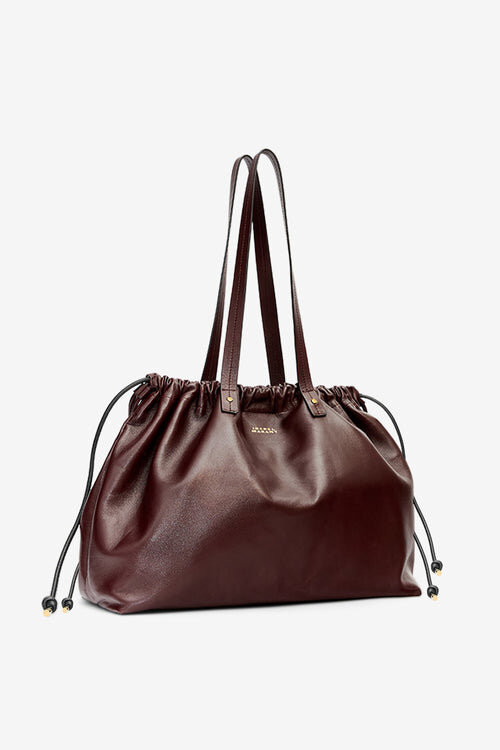 Silven E/W Shiny Leather Tote Bag Silven E/W Shiny Leather Tote Bag
