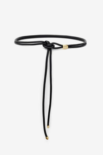 Silvia Leather and Metal Belt