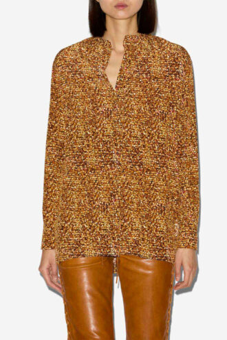 Sima Printed Silk Blouse Sima Printed Silk Blouse