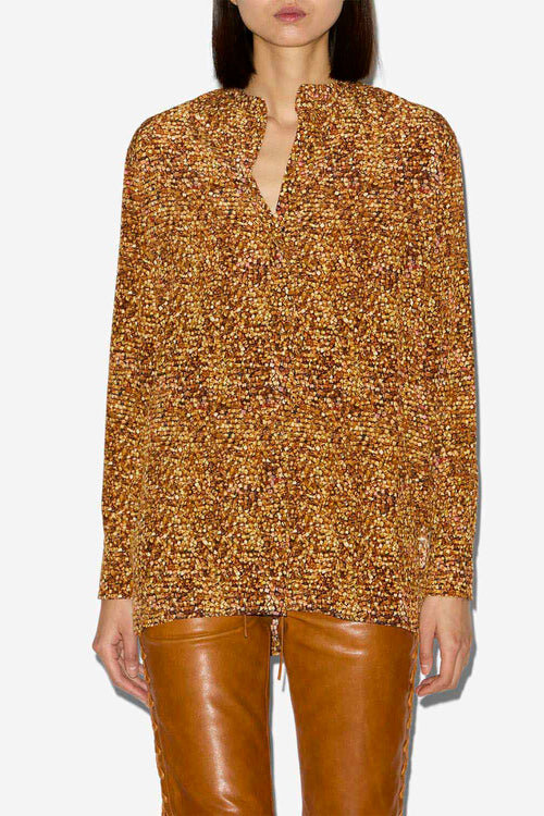 Sima Printed Silk Blouse Sima Printed Silk Blouse